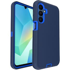 لحالة هاتف Samsung Galaxy A16 5G ، حماية من 3 طبقات 16 قدمًا ، مع غطاء منفذ مقاوم للغبار ، وحالة هاتف واقية من الصدمات الكاملة الصدمات ، الأسود