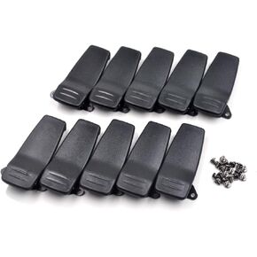 (10-Pack) BP-209 BP-210 BP-222 Belt Clip for ICOM IC-V8 IC-V81 IC-V82 IC-U82 IC-A6 IC-F11 IC-F12 IC-F30GT IC-F30GS IC-F31GT IC-F31GS IC-F40GT Radio