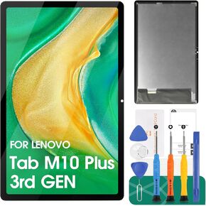 for Lenovo Tab M10 Plus 3rd GEN TB125FU TB128FU Screen Replacement for Lenovo Tab M10 Plus 3rd GEN LCD Display Digitizer Touch Screen Assembly Repair Kits 10.61"(Black