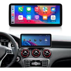 Android Touch Screen Wireless Carplay Android Auto Car Multimedea Stereo Player for Mercedes Benz A Class W176 GLA X156 CLA C117 NTG 4.5 NTG4.7 Form 2013 to 2015 Bluetooth Linux System
