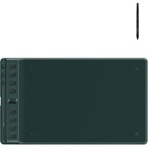 2023 HUION Inspiroy 2 Medium Drawing Tablet with Scroll Wheel 8 Customized Keys Battery-Free Stylus for Digital Art, Design, Sketch