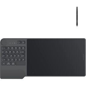 Wireless Graphics Drawing Tablet HUION Inspiroy Keydial KD200 Bluetooth 5.0 with HUION Slim Pen PW550S
