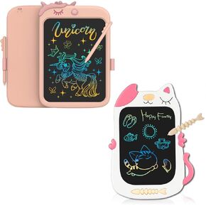 bravokids Little Girl Toys Gifts 8.5 Inch Cat LCD Writing Tablet, Unicorn Girl Toys 10 Inch LCD Writing Board, Gifts for Toddler Girls