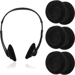 3 Pairs Foam Headphone Covers, 50mm Ear Cushions Foam Replacement Earbud Sponge Covers, Ear Pad Headset Sponge Covers for Most Headphone Headsets, Office Telephone Headsets Size