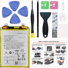 New NP44 Battery Replacement for Moto Edge 2023 / Edge+ 2022 / Edge 40 /Edge 30 Fusion/Edge S30 Pro, with Instruction Manual & Repair Toolkit
