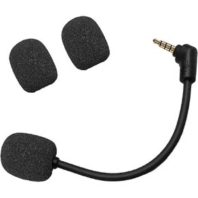 Microphone Replacement for Kingston HyperX Cloud Flight/Flight S Gaming Headset, 3.5mm Detachable Mic Boom on PC PS5 PS4 Xbox Series X/S