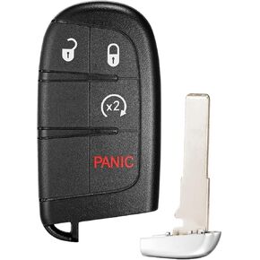 نوبات الاستبدال المفتاح FOB لـ Jeep Compass 2017 2018 2018 2020 2021 2022 2023 Smart Compless Entry Entry Remote Control 433 MHz FCC: M3N-40821302 P/N: 68250346AB 68250337AB 68417821AA 68417821AB