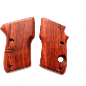 [BMPL**] Hardwood Smooth Gun Grips Compatible with Beretta 21A Bobcat Thai Handmade