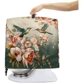Vintage Orchid Stand Mixer Cover Anti-Splash Kitchen Aid Mixer Cover with Pockets Can Be Folded Flat Mixer Cover Water Resistant Mixer Protector