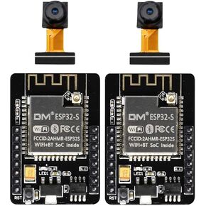 3PCS ESP32-CAM-MB, Aideepen ESP32-CAM Development Board ESP32-CAM-MB Micro USB to Serial Port with OV2640 2MP Camera Module Dual Mode