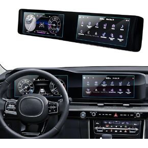 Car Screen Protector for 2022 2023 2024 2025 Kia Carnival KA4 (EX/SX/SX Prestige) Accessories Navigation & Dashboard Touchscreen Protector Film Tempered Glass HD Clear 12.3''