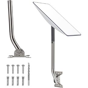 Adjustable 20" Outdoor Antenna Mounting Pole - Universal J Pipe Mount for Starlink, Weather Proof Antenna & Weather Station Mounting Kits