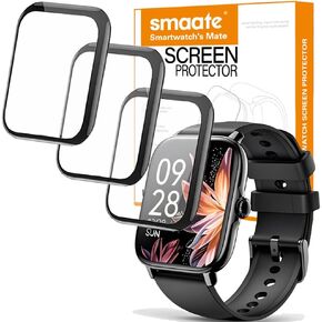3D Screen Protector Compatible with P72 1.91 inches paybay Smartwatch, PMMA, Full Coverage, 3 Pieces