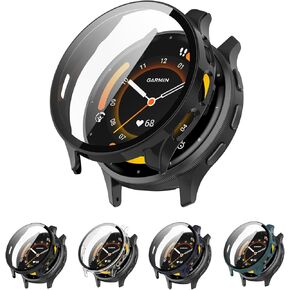 4-Pack Screen Protector Case Compatible with Garmin Venu 3S 41mm Smartwatch, Ultra-Thin Hard PC Protective Cover Slim for Tempered Glass for Venu 3S Accessories
