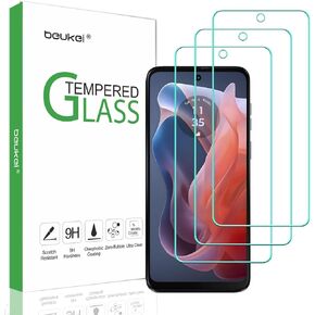 (3 Pack) Designed for Motorola Moto g play (2024) Screen Protector Tempered Glass,[6.5 Inch ] Touch Sensitive,Case Friendly, 9H Hardness