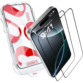 Screen Protector for iPhone 17 Pro Max – MagicBox (2 PACK) Tempered Glass Screen Protector iPhone 17 Pro Max (2 Pcs) Edge-to-Edge Protection with 2 Applicators, 9H Hardness, Oleophobic Coating in Saudi Arabia