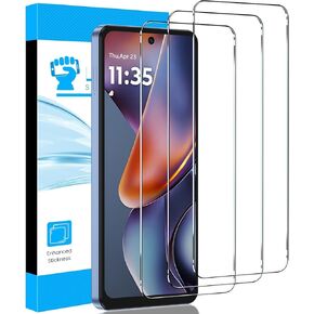 LYWHL 3 Pack for Motorola Moto G 5G 2025 Screen Protector, Tempered Glass HD Clear 9H Hardness Protective Film, Anti Scratch Bubble Free Easy Install Case Friendly