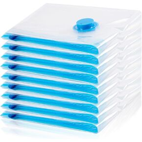 15 Pack Vacuum Storage Bags with Electric Pump, Space Saver Bags (8 Jumbo/7 Large) Compression for Comforters and Blankets, Sealer Clothes Storage Travel Essentials