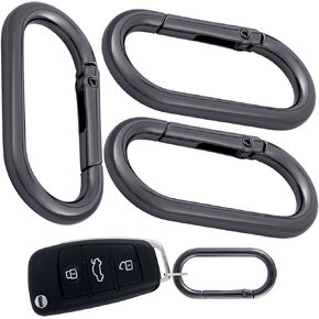 3pcs Oval Spring Clips, Metal O Ring Carabiner Keyring, Heavy Duty Buckle Clasp for Keychains Backpacks Purses DIY Crafts in Saudi Arabia