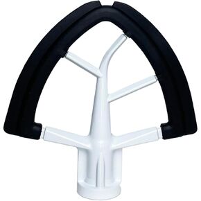 Flex Edge Beater with Silicone Edges Replacement Parts for Kitchenaid 4.5-5 Quart Bowls Mixer Black