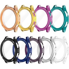 Compatible with Samsung Galaxy Watch 5 Pro 45mm Screen Protector Case Soft Plated TPU All Around Scratch-Proof Screen Protector Cover Shockproof case for Galaxy Watch 5 Pro 45mm (9Pack)