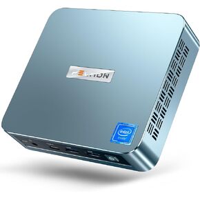PELADN MINI PC ، Intel N97 (حتى 3.4 جيجا هرتز) ، 16 جيجا بايت DDR4/512GB SSD ، Type-C/Dual HDMI ، كمبيوتر سطح المكتب الصغير ، 4K/60Hz DISPLAY USB3.2/BT4.2/WIFI5 MINI COMPORS