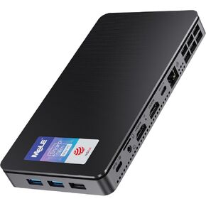 MeLE Reddot Winner Mini PC Overclock4C N100(up to 3.4GHz) 16GB RAM, 512GB Storage, Mini Desktop Computer, Triple Screen Display, Full Function USB-C on Office Education Home