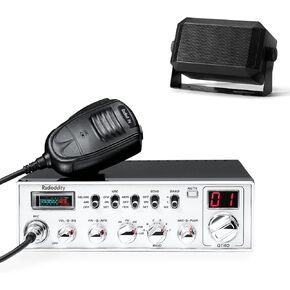 Radioddity QT40 10 Meter SSB Ham Radio, Digital Noise Reduction 40W High Power Amateur Radio with NOAA Alert, AM/FM/PA Mobile Transceiver with CTCSS/DCS, USB Programming Cable, RS58 Mini Speaker