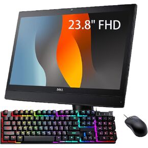 Dell Optiplex 7440 All-in-One Desktop Computer, 23.8" FHD(1920x1080) AIO Desktop, Core i5-6500, 16GB RAM, 512GB SSD, Mouse & RGB Keyboard, USB WiFi & BT, Windows 10 Pro (Renewed)