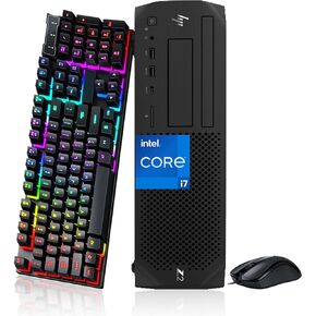 HP Z2 Tower G4 Workstation Mini Tower Desktop Computer, Intel Core i7-9700 3.0GHz, 32GB DDR4 RAM, 512GB SSD, Keyboard & Mouse, Windows 11 Pro (Renewed)