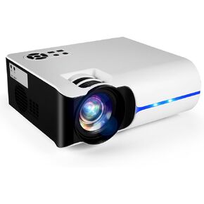 Smart HD Projector with 5G WIFI and Bluetooth, Netflix/Amazn Prime Video Certified, Dolby Audio, Outdoor Projector, 200-inch Zoom Home Theater Projector, Compatible with TV Stick, iOS, Android