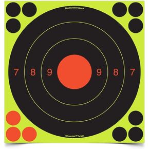 Birchwood Casey Shoot-N-C Targets, 8 Bullseye, 6 Targets + 24 Pasters