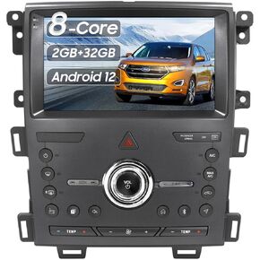 Car Radio Upgrade Dash Kit for for Ford Edge 2010 2011 2012 2013 2014,Wireless CarPlay Android Auto, 2GB+32GB 8 Core Stereo System,9 Inch Touch Screen, GPS, Bluetooth, WiFi, SWC,MirrorLink
