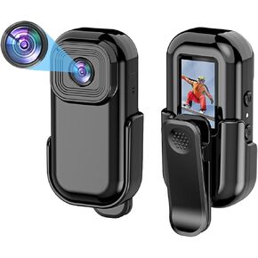 Diyeeni Mini Action Camera 1080P, Handheld & Wearable, Waterproof Action Cameras with Stabilization, 154 ° FOV Zoom Lens, Outdoor Camera for Underwater Sports, Vlogging