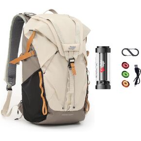 VSGO Pocket Ranger 35L Outdoor Photography Backpack & 5-in-1 Rechargeable Camping Lantern Set – Versatile Backpack and Multi-Function Lantern for Photography, Hiking, and Camping