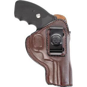 IWB Genuine Leather Gun Holster, Conceal Carry, Fits Most K & L 6 Shot Revolvers in a 2", 3" & 4" Barrel Length .38|357|9|44cal. Ruger SP101, Python, 357 Magnum.
