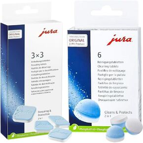9-Pack Descaling Tablets and 6-Pack Cleaning Tablets，Coffee Machines Combi Pack