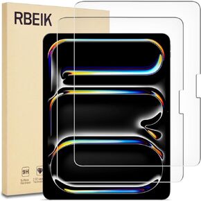 2PACK Screen Protector for iPad Pro 13 (M4), 9H Hardness Anti-Scratch Bubble-Free Easy-Install Screen Protector Tempered Glass for Apple iPad Pro 13-Inch (M4)/ iPad Air 13-inch (M2) 2024