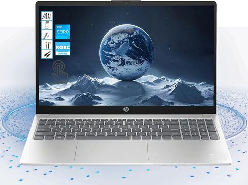 HP 2025 Pavilion 15 inch Touchscreen Laptop | 15.6" HD Computer| 64GB RAM | 1TGB SSD & 128GB Portable SSD| Intel Core i3-1215U| Wi-Fi 6E| Copilot Ready| Ultra Light| AI-Powered Windows 11| RK Bundle in Kuwait