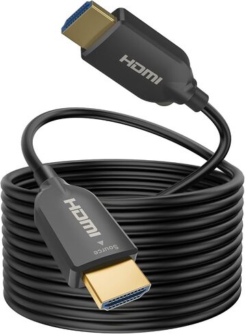 SOEYBAE 4K Fiber Optic HDMI Cable 50ft/15m,HDMI Cable 2.0 Supports 4K@60Hz, 18Gbps,4:4:4,ARC, 3D,for TV LCD Laptop PS3 PS4 in Saudi Arabia