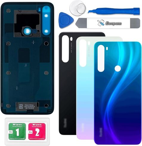 Back Glass Replacement for Xiaomi Redmi Note 8 Back Cover Rear Housing Repair Tool Kit Genuine Rear Glass (Blue) in Saudi Arabia