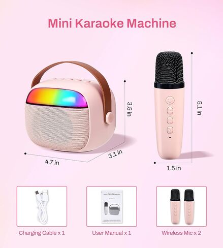 Karaoke Machine with Lyrics Display for Adults 14.1" Touch Tablet Screen, Portable Karaoke Speaker PA System with 2 UHF Wireless Microphones, DJ Lights, WiFi, HDMI for Home TV Outdoor Party in Saudi Arabia