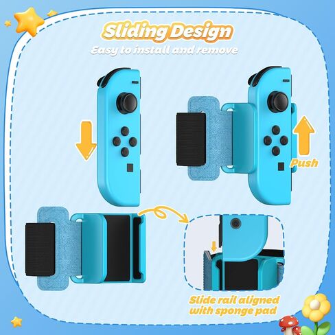 4 Pack Wrist Bands for Nintendo Switch Just-Dance 2025 2024 2023 and for Zumba Burn It Up for Joy-Con, Adjustable Elastic Straps Switch Dance for Switch/OLED Joypad Controller for Adult and Kids in Saudi Arabia