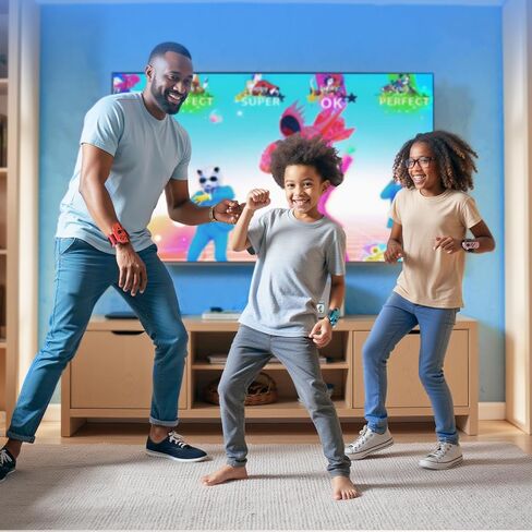 4 Pack Wrist Bands for Nintendo Switch Just-Dance 2025 2024 2023 and for Zumba Burn It Up for Joy-Con, Adjustable Elastic Straps Switch Dance for Switch/OLED Joypad Controller for Adult and Kids in Saudi Arabia