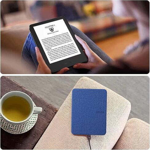 Case for All New 6 Inch E-Reader Kindle12 2024 and Kindle11 2022 (11th Generation) - PU Leather & PC Hard Cover with Auto Sleep & Wake Function, Premium Protection (Dark Blue) in Saudi Arabia