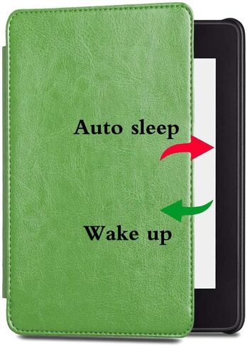 Case for 7" Kindle Paperwhite 12th Generation 2024 Released &Kindle Colorsoft Signature Edition with Auto Sleep Wake, Hand Strap Feature (Green) in Kuwait