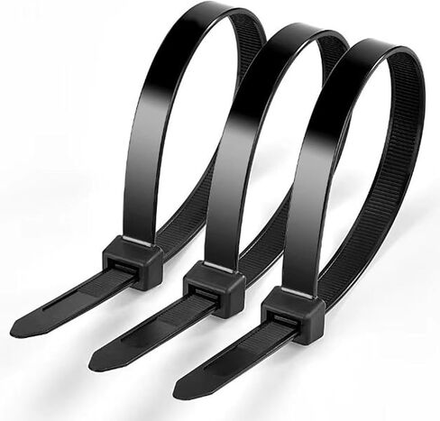 500pcs Black Zip Ties Heavy Duty 8 Inch Zip Ties for Home Office Garden Wire Ties with High Tensile Strength 18lbs in Saudi Arabia