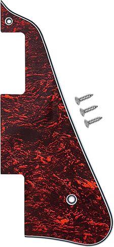 Electric Guitar Pickguard 4-Layers Modern Style Standard with Screws Compatible with Les Paul epiphone Guitar(Pearl Black) in Saudi Arabia