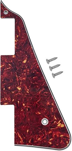 Electric Guitar Pickguard 4-Layers Modern Style Standard with Screws Compatible with Les Paul epiphone Guitar(Pearl Black) in Saudi Arabia