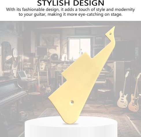 Electric Guitar Pickguard 4-Layers Modern Style Standard with Screws Compatible with Les Paul epiphone Guitar(Pearl Black) in Saudi Arabia